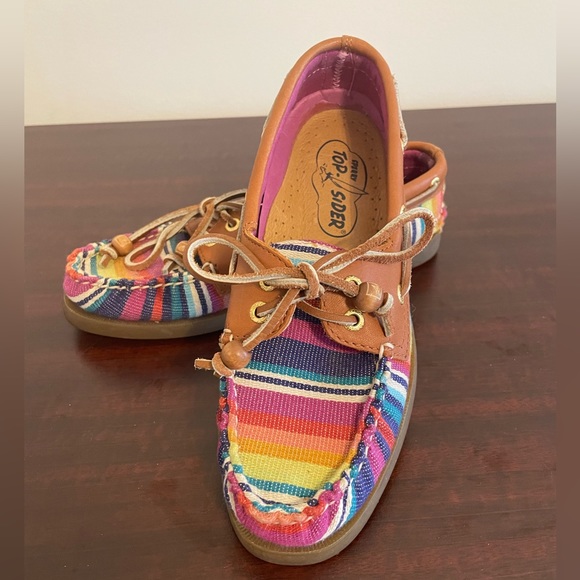Women’s Sperry Top-Sider Rainbow Slip-on Boat Shoe Loafer - Picture 1 of 7